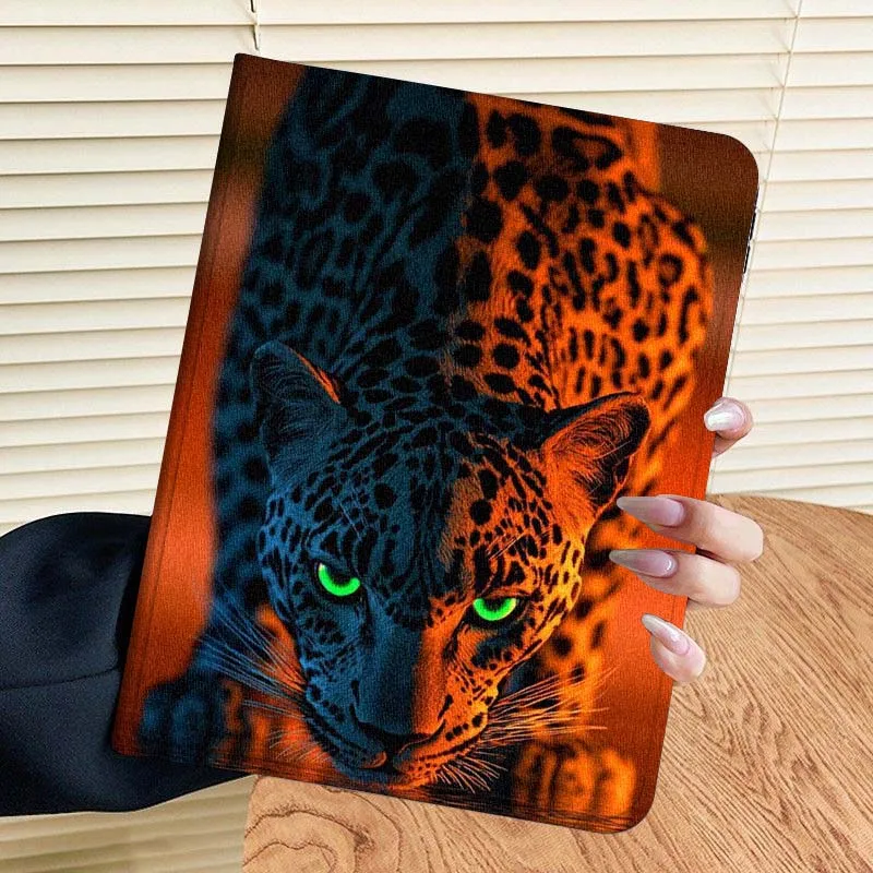 

Cool Spotted Leopard Pattern For Samsung Galaxy Tab S11 A11 A9 A8 S6 A 10.1 A7 10.4 Plus 2025 2023 2022 Tablet Case