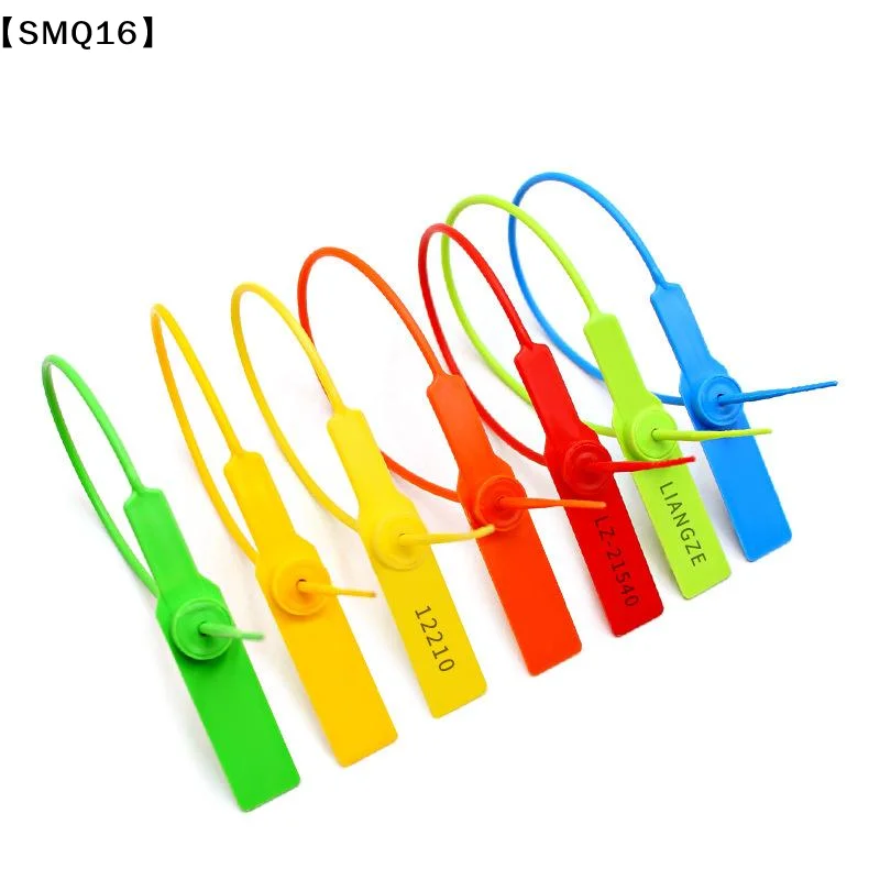 100PCS Anti-Theft Wire Seals 28cm Label Anti-Counterfeiting Tag With Number Disposable Plastic Seals Self-Locking【SMQ】