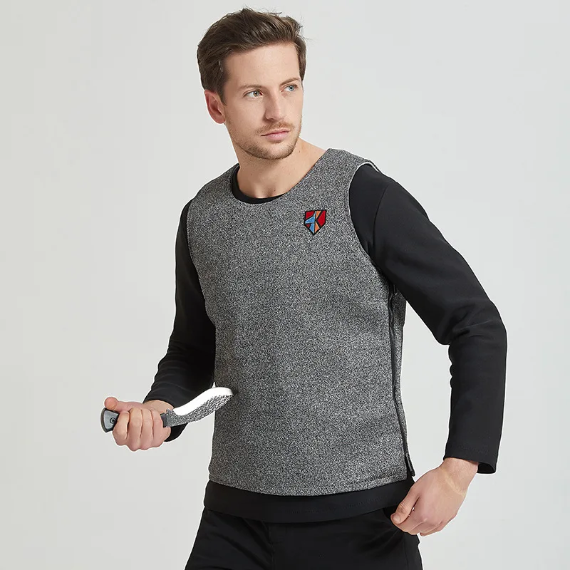 High Molecular Anti-Stab Vest, 4XL Cut-Resistant Concealed Security Body Armor