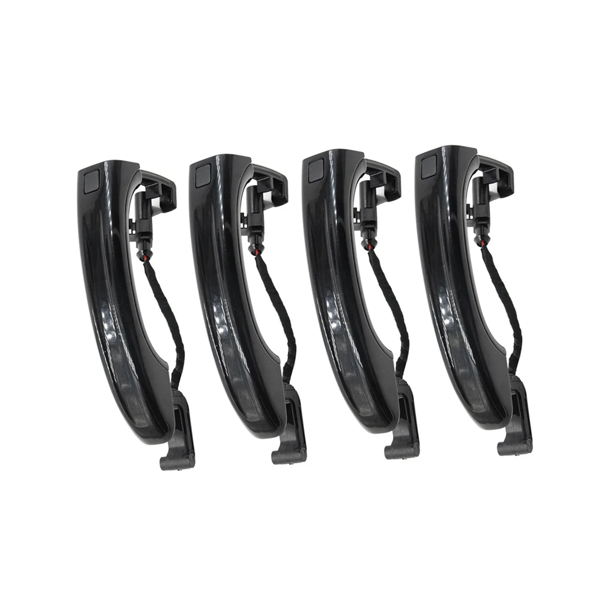 

4Pcs Car Smart Sensor Exterior Door Handle for Audi Q7 2007-2015 4L0837205A 4L0837205B 4L0837207A Black