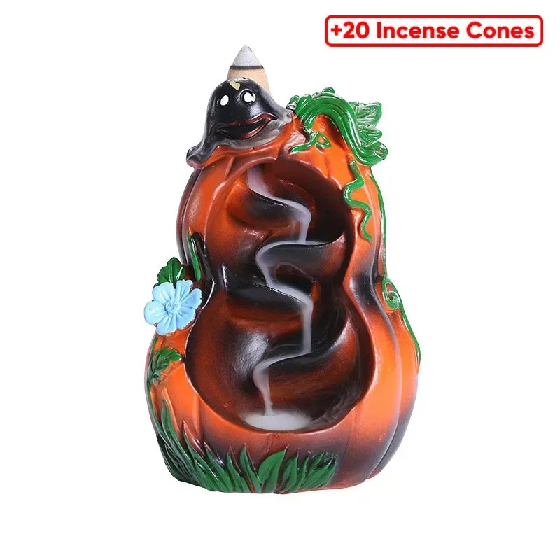 Easter Backflow Incense Creative Halloween Resin Desktop Decoration Reverse Flow Incense Burner