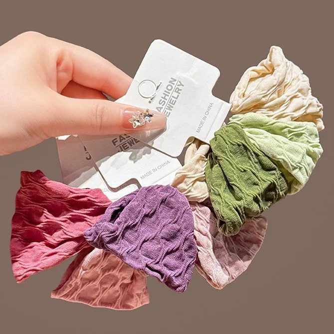 حبال شعر متينة، أربطة مطاطية للأطفال وأكمام شعر، ربطات شعر وحلقات شعر للنساء 2026 طراز جديد، مرونة عالية