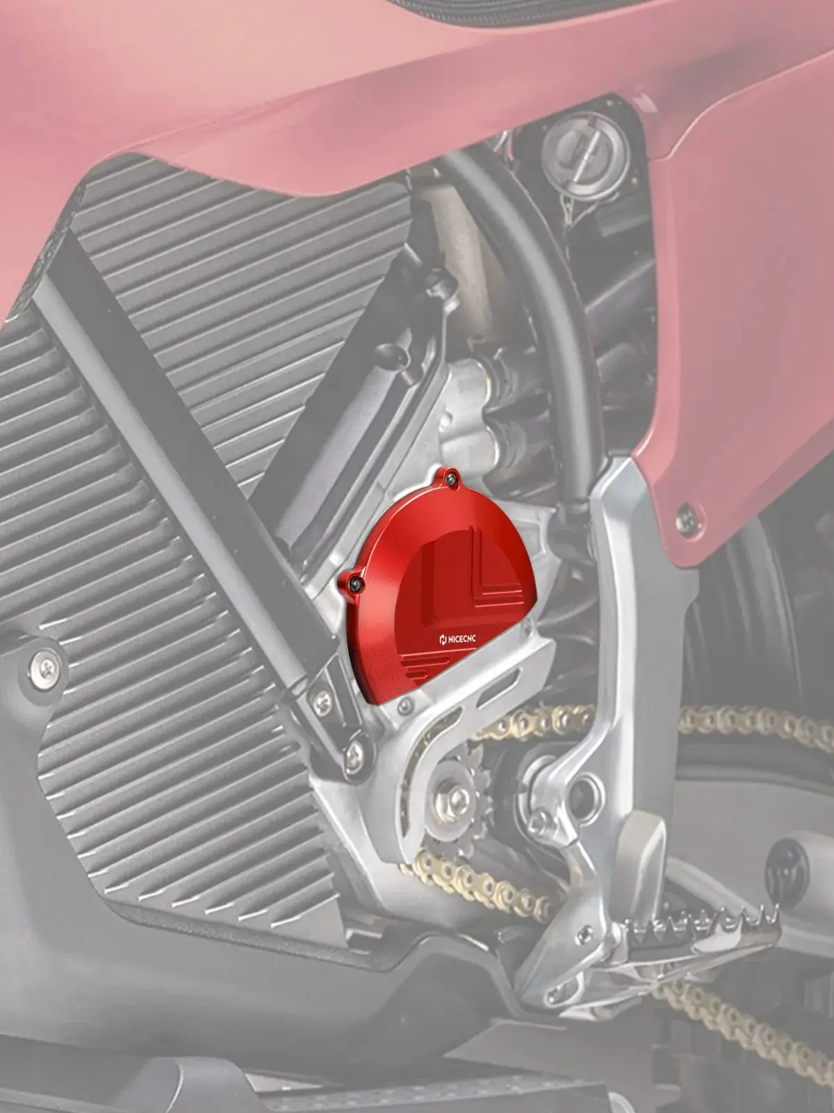 AliExpress NICECNC For Stark Varg EX 2024-2025 Left Large Motor Cover & Sprocket Cover Chain Guard For Stark Varg MX Electric Dirt Bike