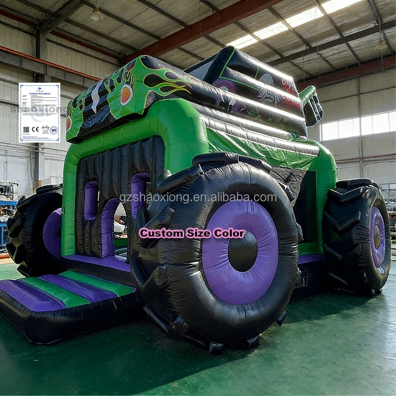 

Commercial Inflatable Car Model Bouncy Castle for Backyard Toddlers Kids Inflatable Cross Country Vehicle Theme Bounce House