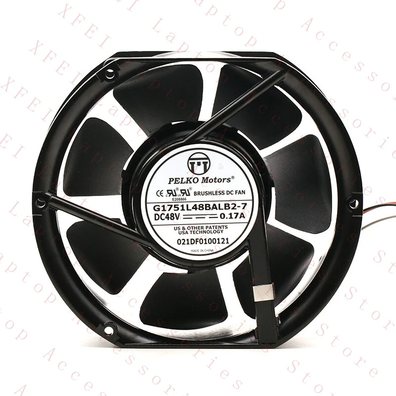 D  1pcs  FOR PELKO G1751L48BALB2-7 48V 0.17A 17251 Double Ball Cooling Fan