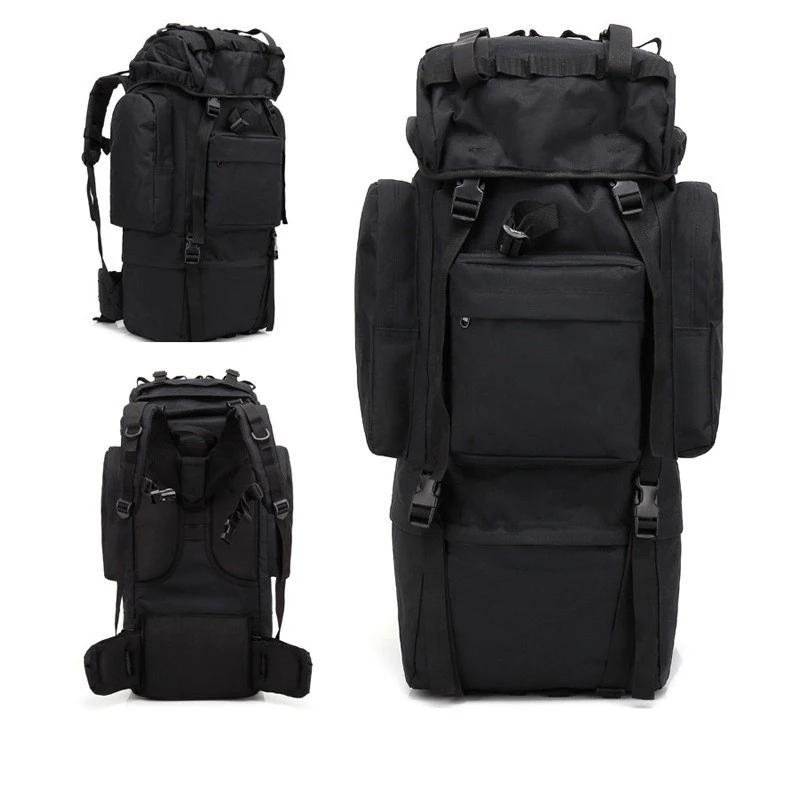 65L Large Capacity Tactical Backpack Molle Waterproof  Rucksack Outdoor Camping Hiking Hunting Trekking Travel Bag For Men