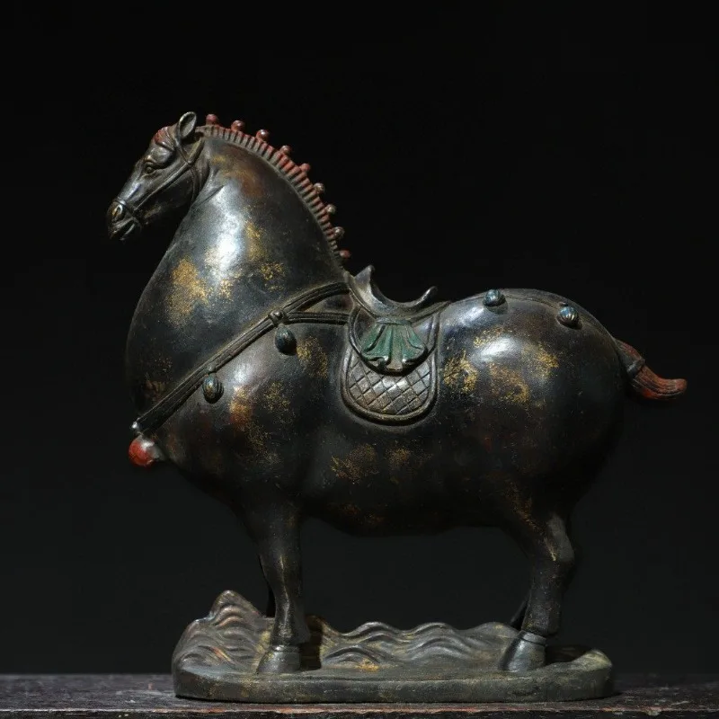 Hand-Cast Premium Pure Copper Horse Statue - 10.2