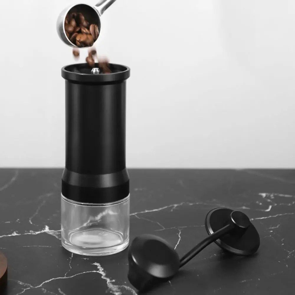 Manual Hand-Cranked Coffee Grinder Ceramic Grinding Core Detachable Coffee Bean Mill Handheld Adjustable Particle Size