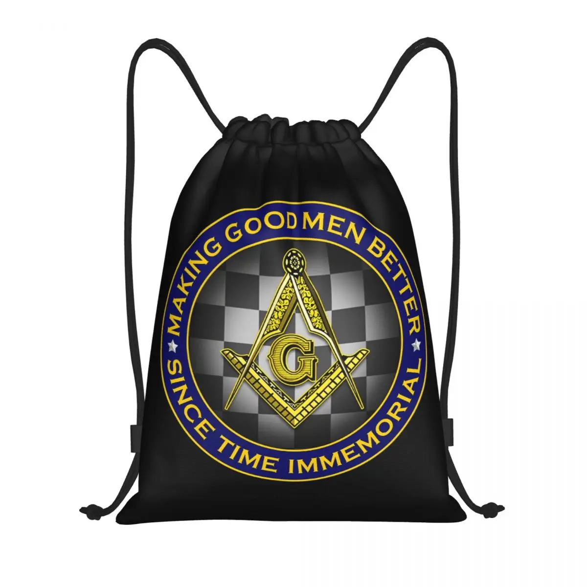 Freemason zaino massonico con coulisse borsa da palestra sportiva per uomo donna Mason massoneria Training Sackpack