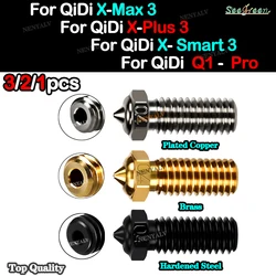 Boquilla para QIDI TECH X PLUS 3/X MAX 3/X SMART 3 Qidi q1, cobre chapado, q1 pro, latón, acero endurecido