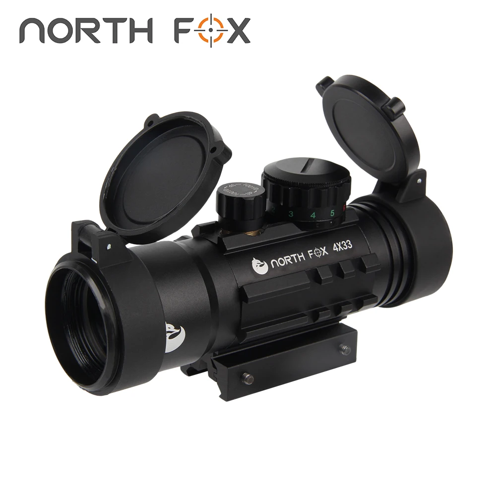 

NORTH FOX 4x33 Optics Sight For Hunting Red Dot sight Tactical Riflescope Collimator airsoft accesories