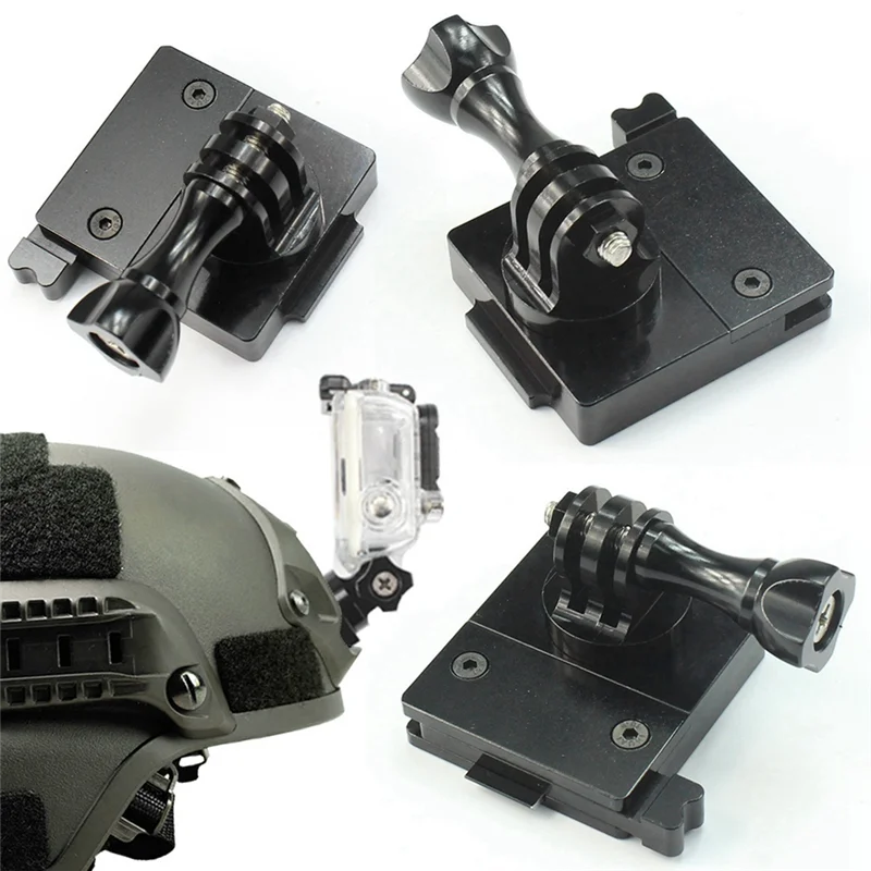 หมวกกันน็อคผู้ถือเซลฟี่การถ่ายภาพวงเล็บหมวกกันน็อคฐานคงที่เหมาะสําหรับอุปกรณ์เสริม Gopro12/11-AAAE