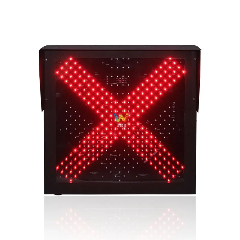 Wholesale price  600*600mm toll station stop and go red green LED traffic light blinker