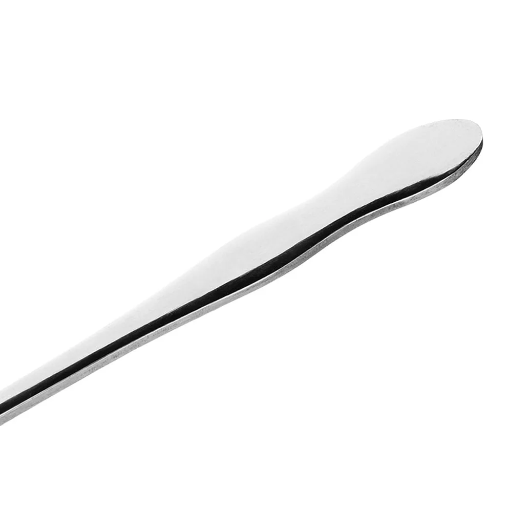 Silver Flatware Long Handle Ice Cream Dessert Scoop Tableware Honey Stir Spoon Dinnerware