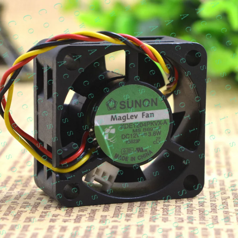 PP+ 2pcs FOR SUNON Maglev Cooler Cooling Fan 12V 3.8W 3Pin Connector    4020 KDE1204PKVX-A
