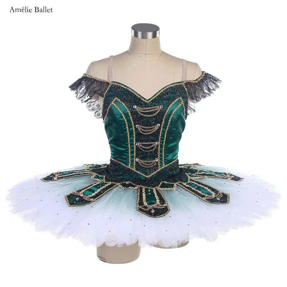 B24011 La Esmeralda Variation Ballet Dancing Tutu Girls Women Stage Performance or Competion Pancake Ballet Costumse Tutus