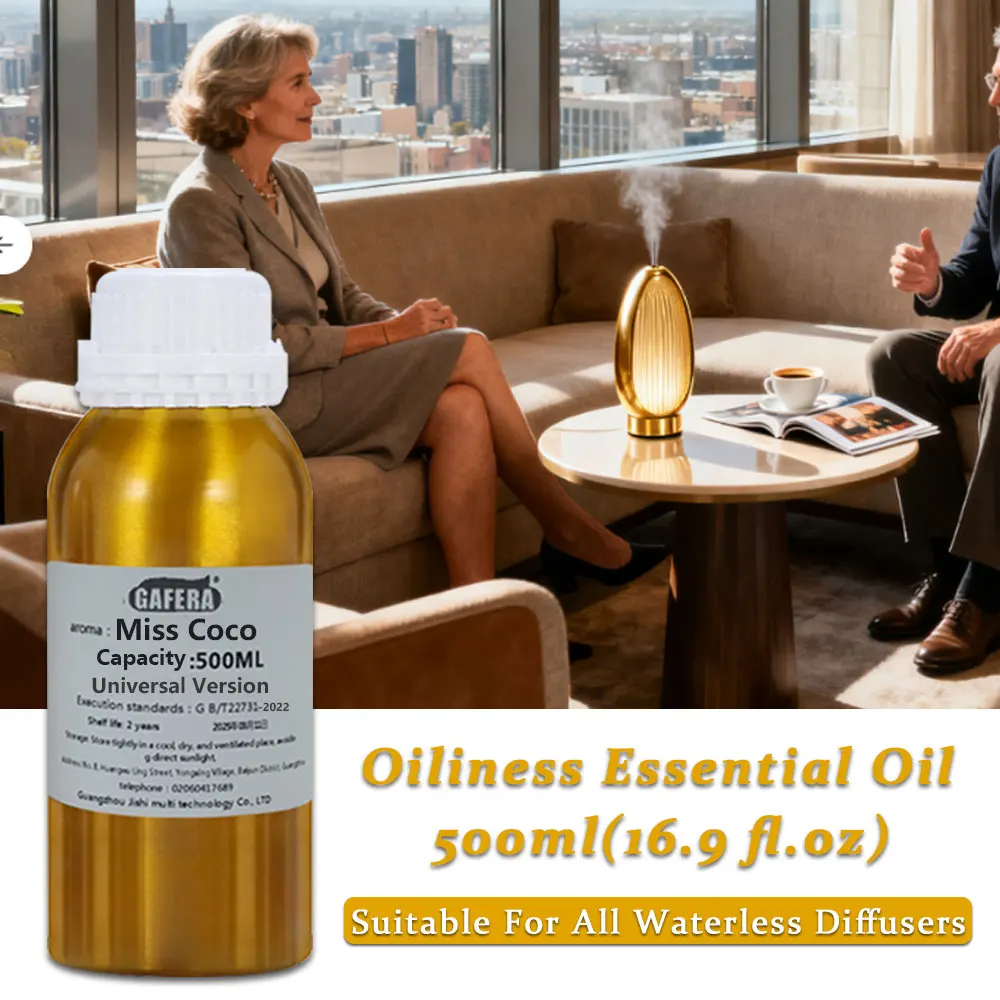 

GAFERA 500ml(16.9 fl.oz) Essential Oil - For All Waterless Diffusers, Conversation Hall Diffuser Replenish Aromatherapy Oils