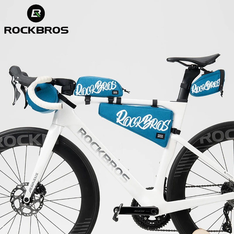 ROCKBROS Bike Bags Combo Polyester Front BagsTriangle tube Saddle Bags Bike Long Distance Travel 1/2/3/4pcs Set Available