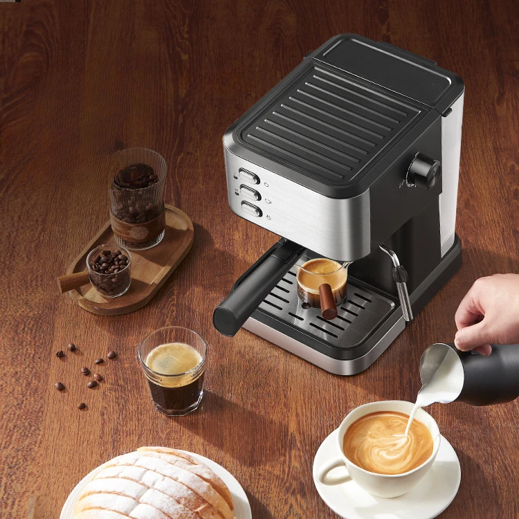 

Домашняя эспрессо-машина, электрическая эспрессо-машина, небольшая полуавтоматическая итальянская кофеварка для эспрессо под высоким давлением,