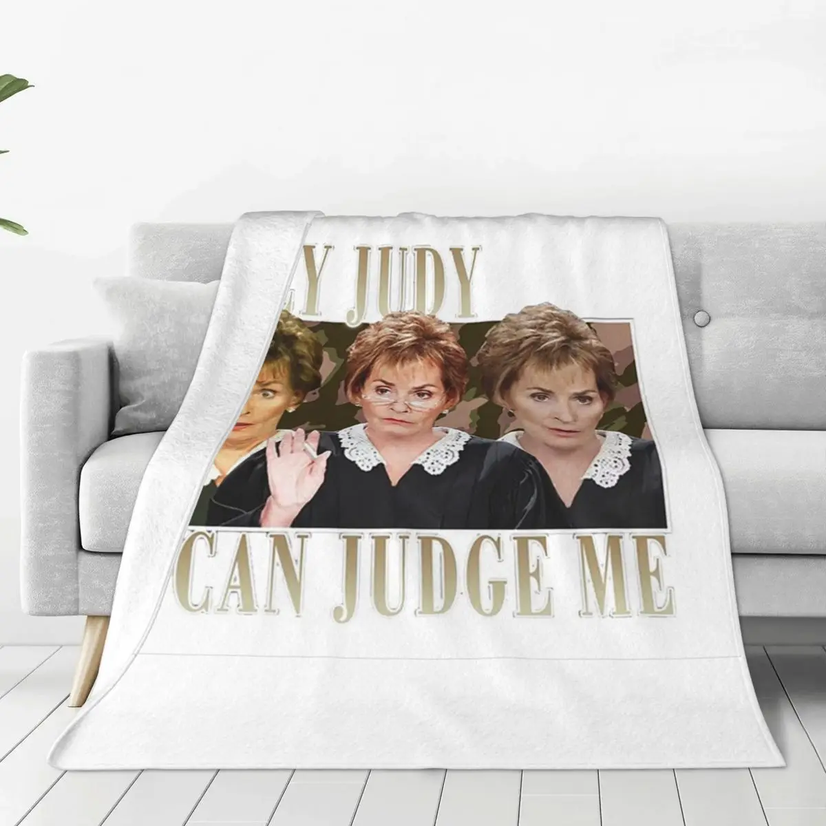 Judy Can Judge Me Funny Blanket Flannel Portable Sofa Throw Blankets For Home Bedroom Office Throws Bedspread Quilt