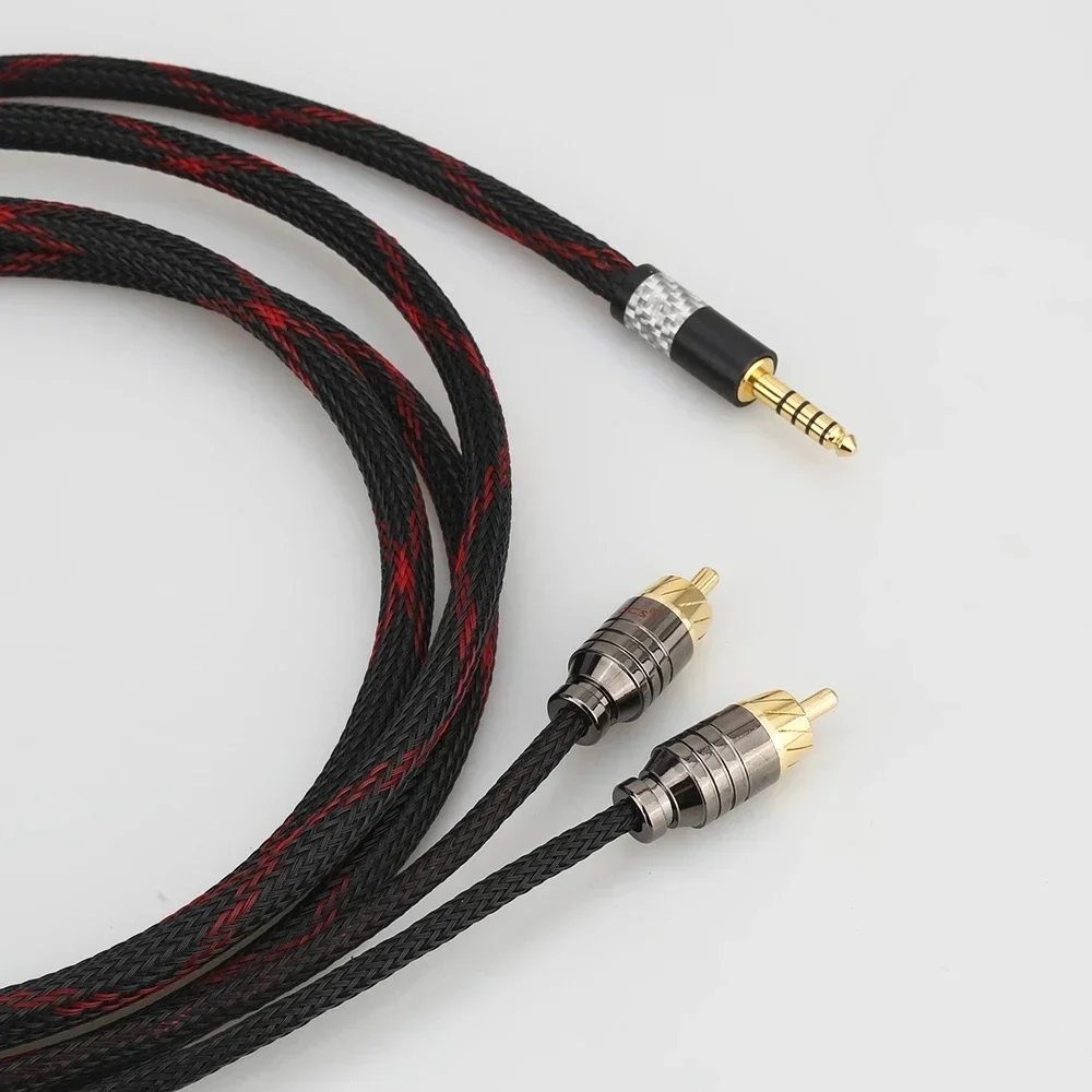 Audiocrast 업그레이드 케이블, Pha2a wm1a 1z zx300a 용, 4.4mm 5 극 수 균형, 2RCA