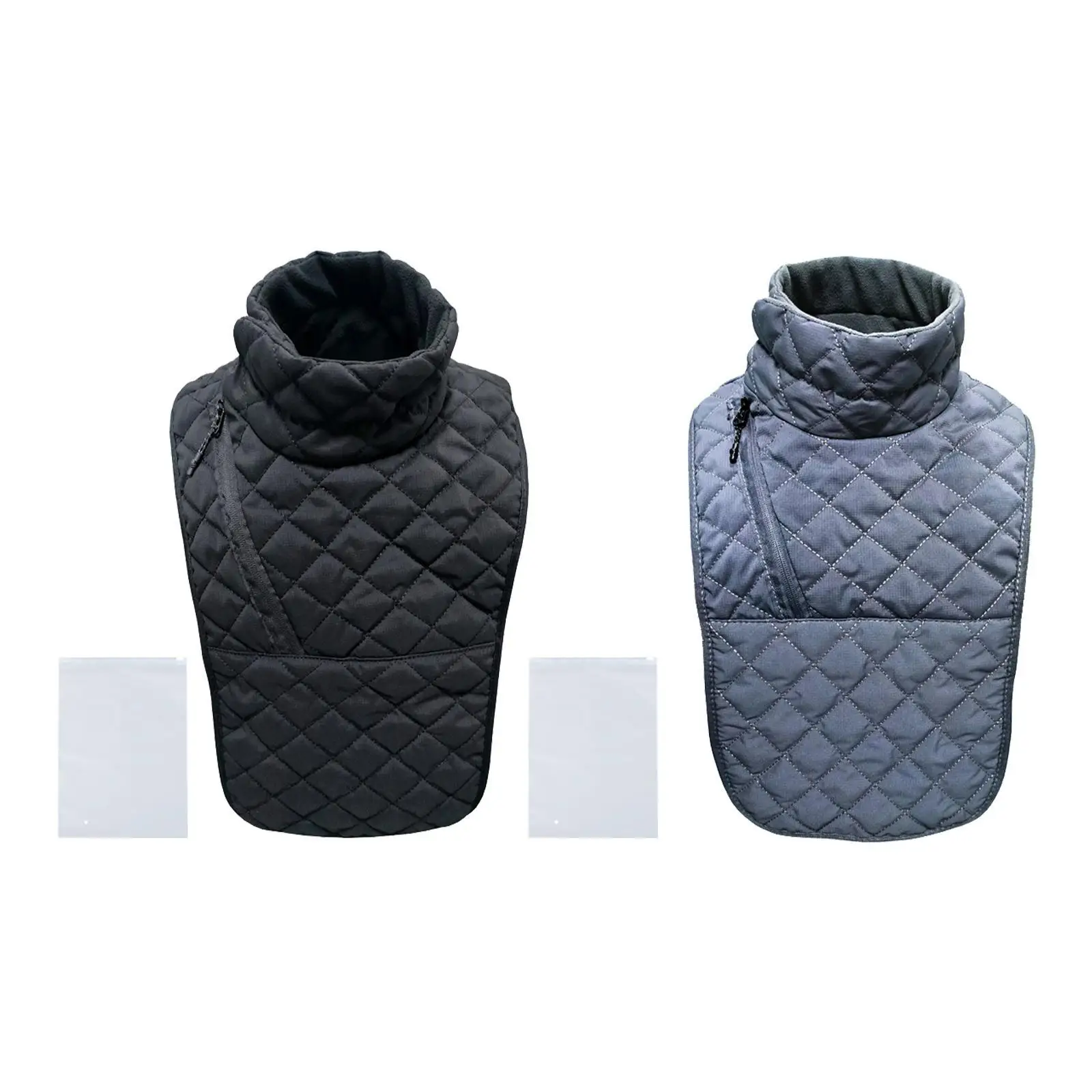 Motorcycle Neck Warmer Equipment Thermal Comfortable with Zip Pad Shoulder