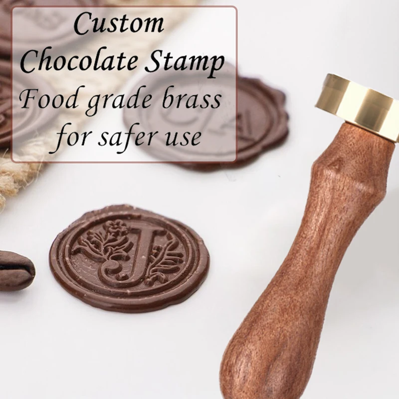 

Пищевые индивидуальные шоколадные штампы с логотипом, персонализированные штампы с сургучной печатью, латунная головка для DIY кексов, печенья, шоколадной формы