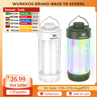 Wurkkos CL01 Camping Lantern 550LM Rechargeable LED Flashlight Waterproof EDC Work Light RGB Torch Power Bank Mini Magnetic Lamp