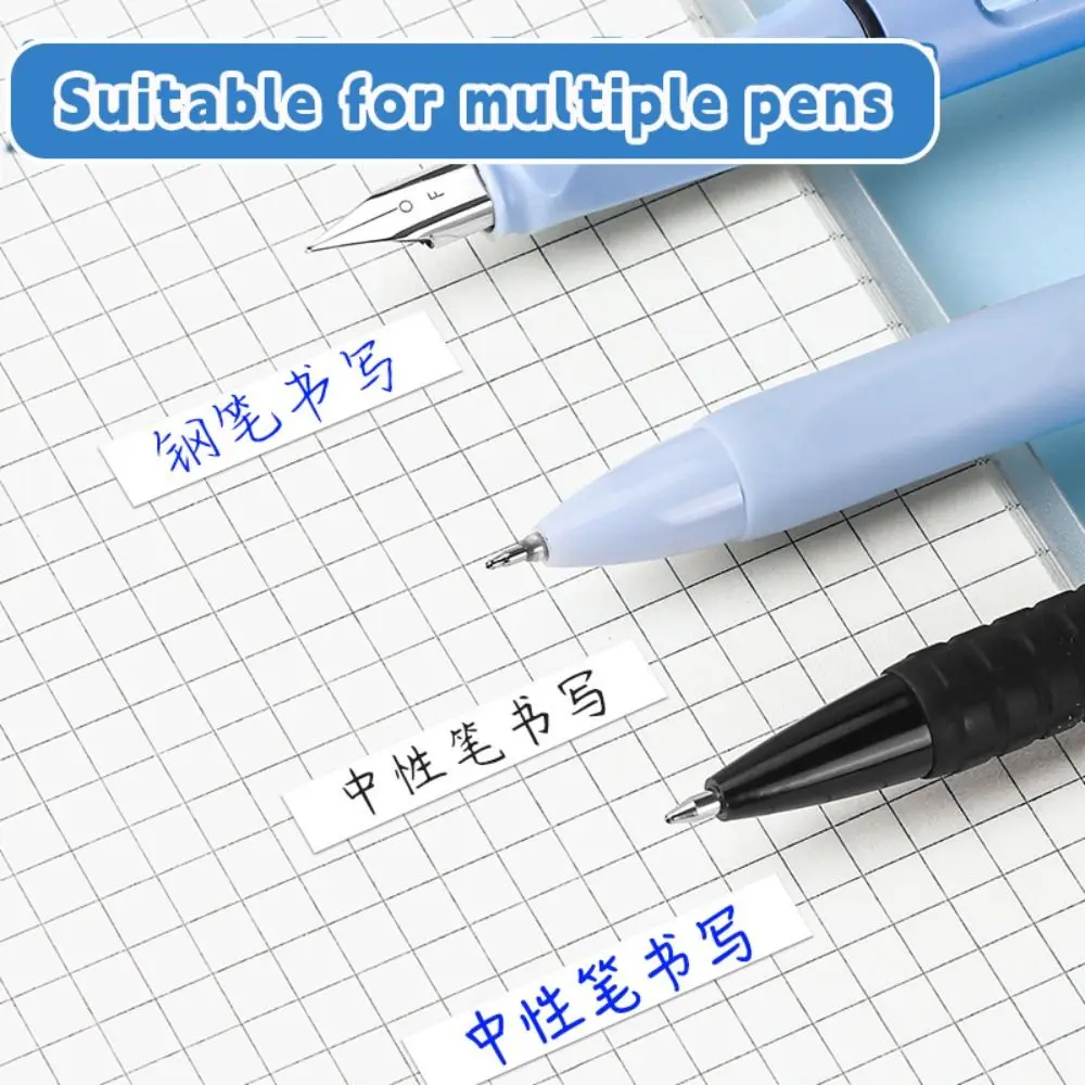 6PCS/Set Silent Correction Tape Pen Shape Large Capacity Student Alteration Tape Gradient Color Correction Band School Office