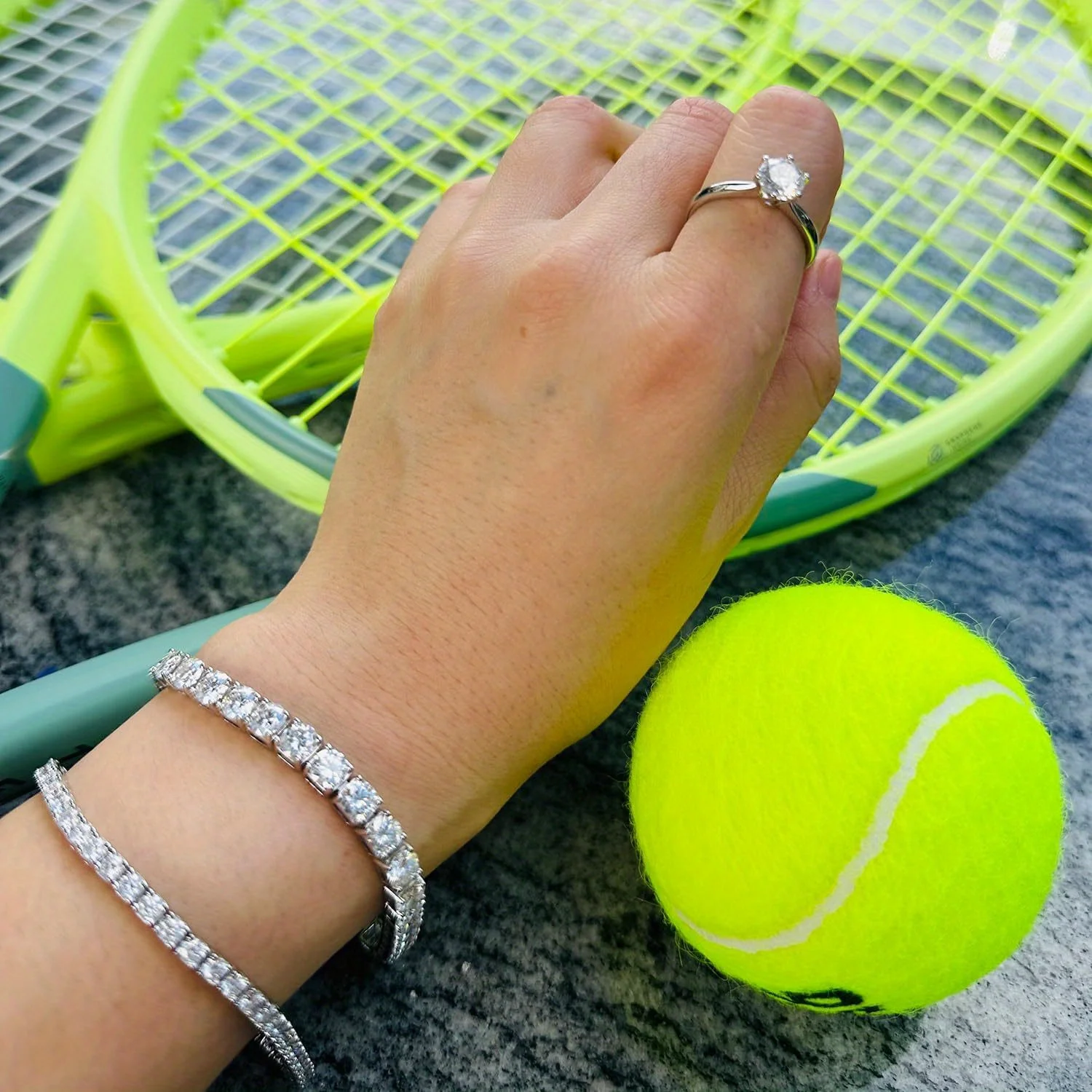 S925 فضة سوار للتنس 2/ 3/ 4/ 5 مللي متر مويسانيتي غرامة مجوهرات هيبوالرجينيك 6.69-8.66 بوصة طول