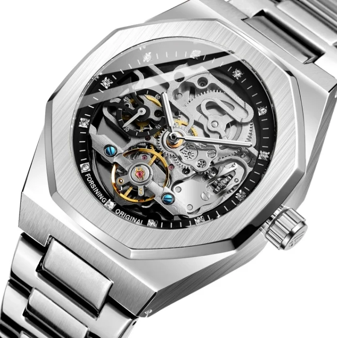 

Fashionable Men's Fully Automatic Mechanical Watch with Three Eyes Six Needles and A Weekly Steel Strip Mechanical Watch