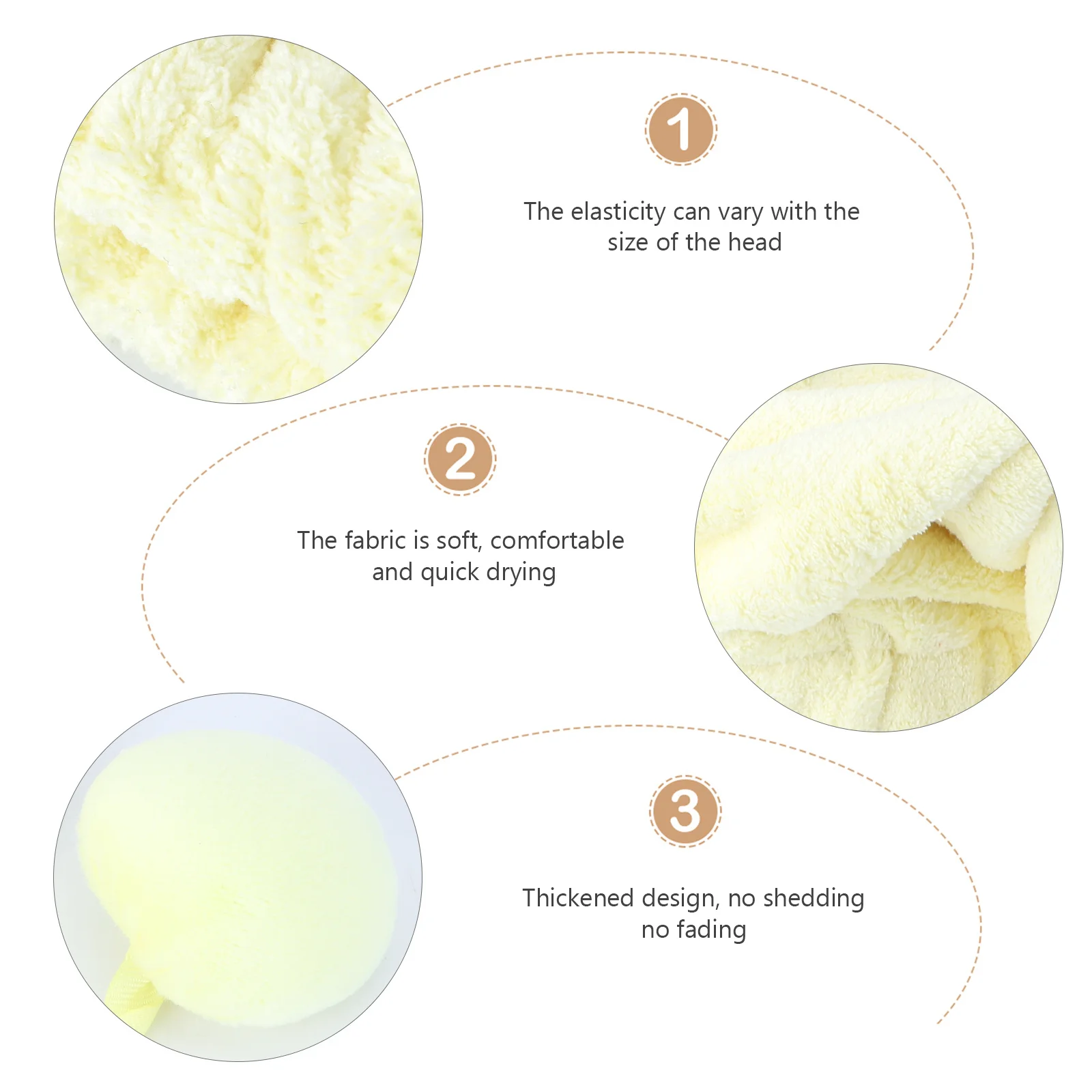 1 قطعة يلتف الشعر الجاف تصميم كرتوني جميل تجفيف رئيس منشفة قبعة ماصة سريعة للشعر الرطب مثالية السفر الصالة الرياضية المنزل فندق ساونا #3