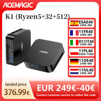 ACEMAGIC Mini Computer K1 AMD Ryzen 5 7430U 32GB DDR4 512GB SSD BT5.2 4K Ruipin 4.3GHz Windows 11 Pro Mini Computer Wifi6