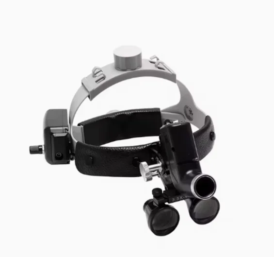 3.5X Binocular Loupes with 5W LED Headlight Ergonomic Adjustable Magnifier Glasses CE