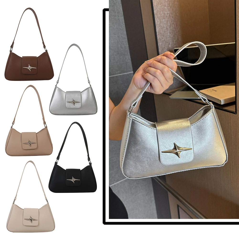 

Women Crossbody Bag with Zipper Shoulder Bag PU Leather Sequin Y2K Outdoor Leisure Bag for Female