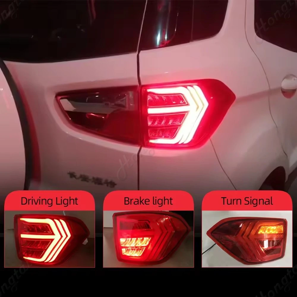 Taillight Assembly For Ford ecosport 2013 2014 2015 2016-2018 reverse lights, brake lights, turn signals，Rear Lamps w/Animation