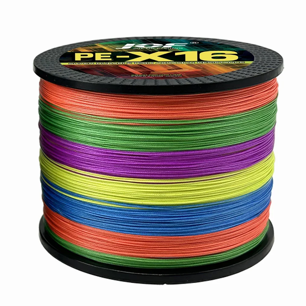 High Quality Smooth Durable Braided Fishing Line 300M 16 Strands 25-161LB Ultra-Strong Multifilament Saltwater Weave Cord Pesca