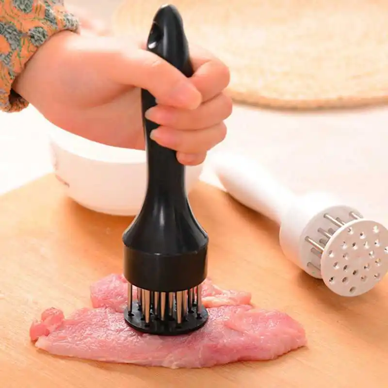Hot Sale Profession Meat Grinder Steak Tendon Tenderizer Needle Portable Stainless Steel Meat Hammer Needle Kitchen Cooking Tool