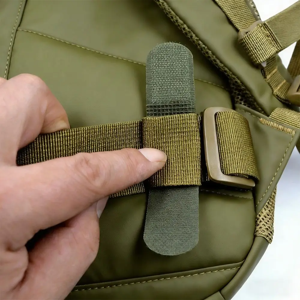 5Pcs High Quality 120/160mm Nylon Straps Buckle Webbing Fix Cord Cable Ties Hook Loop Fastener Zip Ties Outdoor Tool Accessories