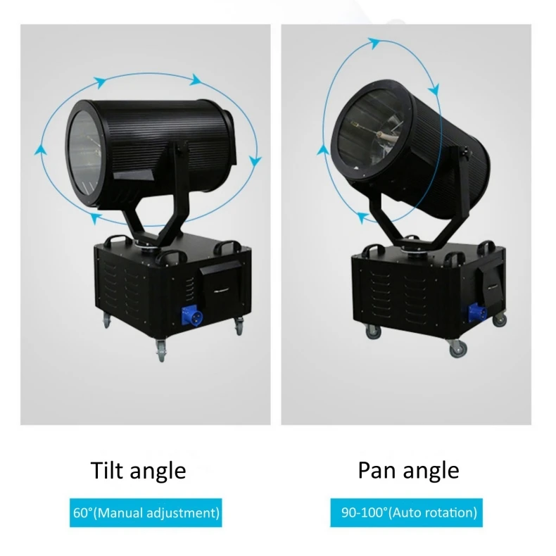 Portable Xenon Search Light Skyscan 4000 Searchlight Skylight Sky Tracer 4000w