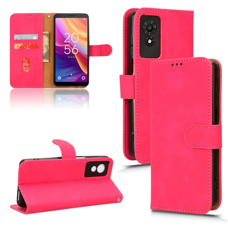 For TCL 501 Cover Wallet Full Protect Phone Case For TCL 501 TCL501 Case Skin Feel Flip Leather Fundas