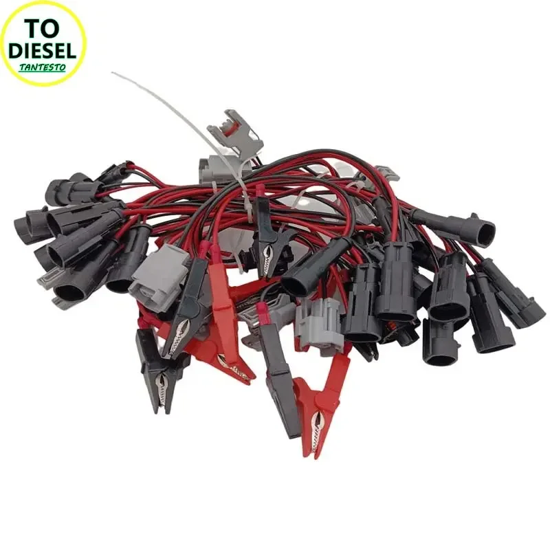 Electromagnetic Piezo Tester Data Extension Cable Common Rail Injector Drive  Plug Harness Cord Kit