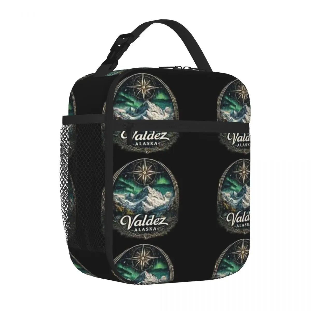 Bestselling Valdez Alaska And Natural Landscape Solid Color Neoprene Lunch Bag Seaside Lunch Picnic Lunch Bag