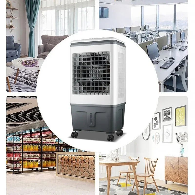 Электрический охладитель воздуха SAST 30 л 80 Вт, напольная подставка, вентилятор водяного охлаждения, промышленные портативные вентиляторы-кондиционер 220 В
