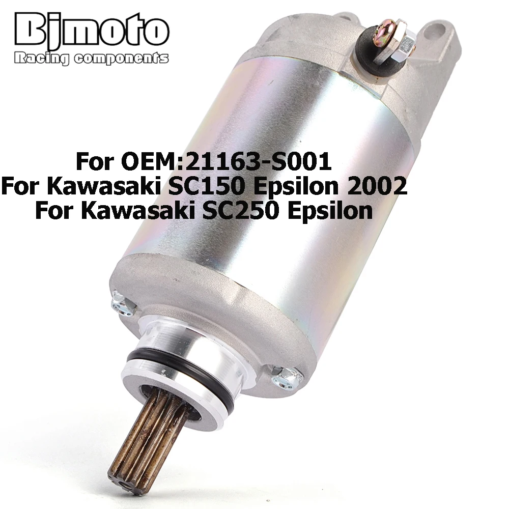 Motorcycle Starter Motor For Kawasaki SC250 Epsilon 2002/2004-2006 SC150 Epsilon 2002 21163-S001