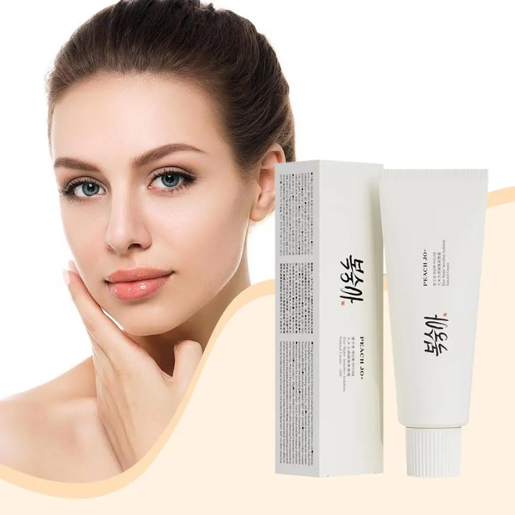 SPF50+ Rice Extract Isolation Sunscreen Cream - Hydrating Moisturizing Lightweight Long-Lasting Concealer Even Skin Tone