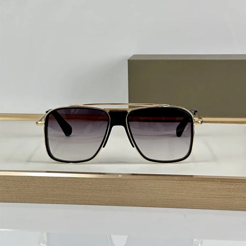 Imagen 2 del producto DILTA INITIATOR gafas de sol de piloto de marca de lujo cuadradas de moda para dama DTS116 UV400 gafas de sol de diseñador de aleación de Metal para exteriores para hombres