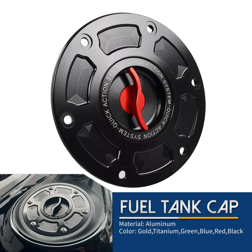 

For SPEED TRIPLE Street Triple 675 Daytona T595 675/R Tiger 800 800XC TT600 Keyless Quick Release Tank Fuel Caps Gas Cover Case