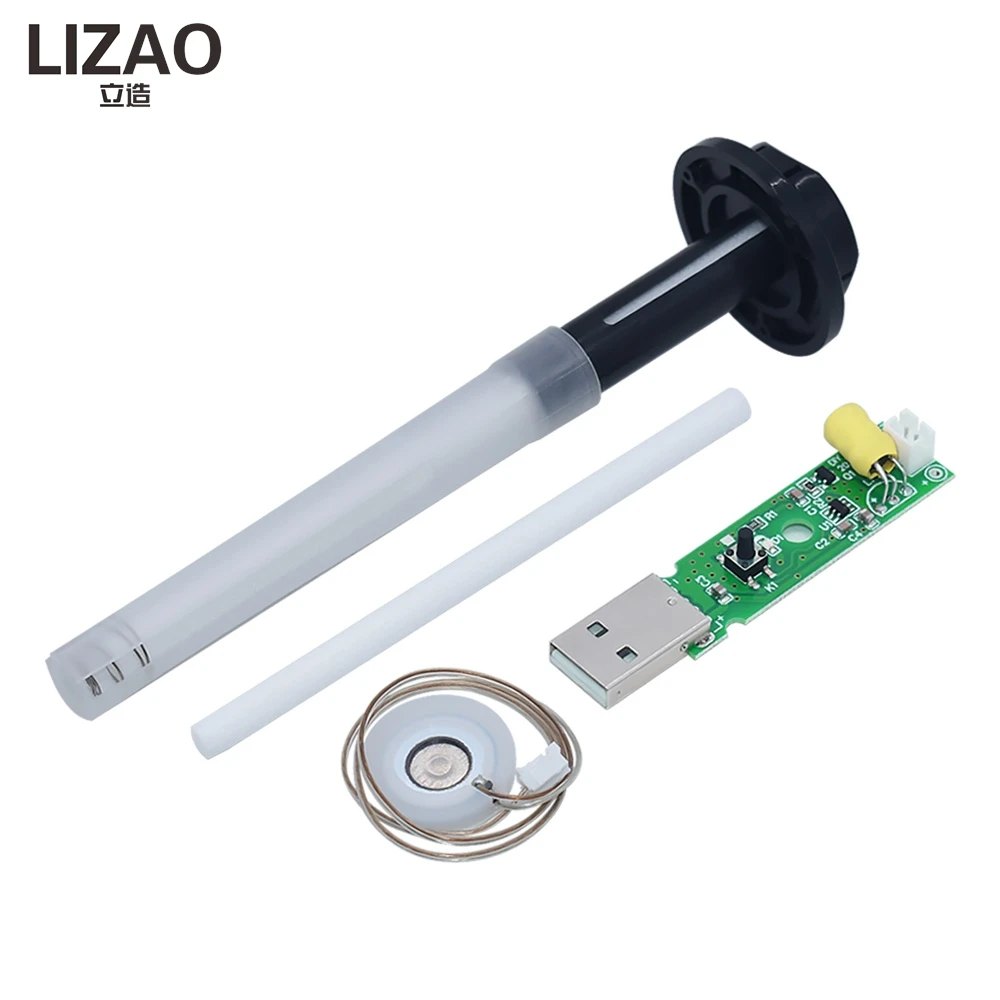 USB Atomizing Humidifier Spray Module Large Fine Fog DIY USB Powered Humidifier Accessories Kit for Small Humidifier Making