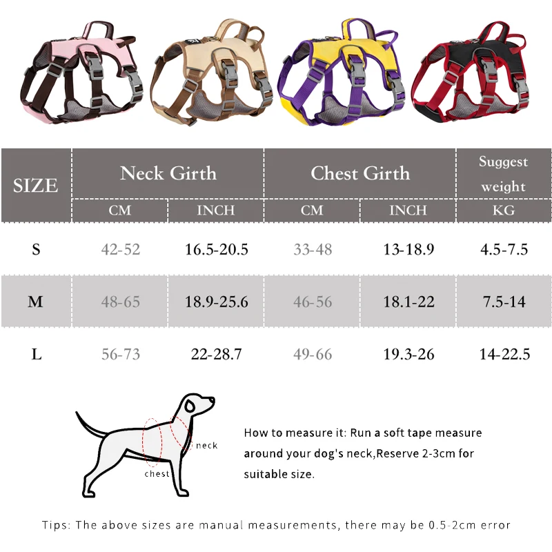 Dog Harness Adjustable Outdoor Training Walking Lead Leash For Small Large Dogs Vest Reflective Puppy Chest Strap French Bulldog